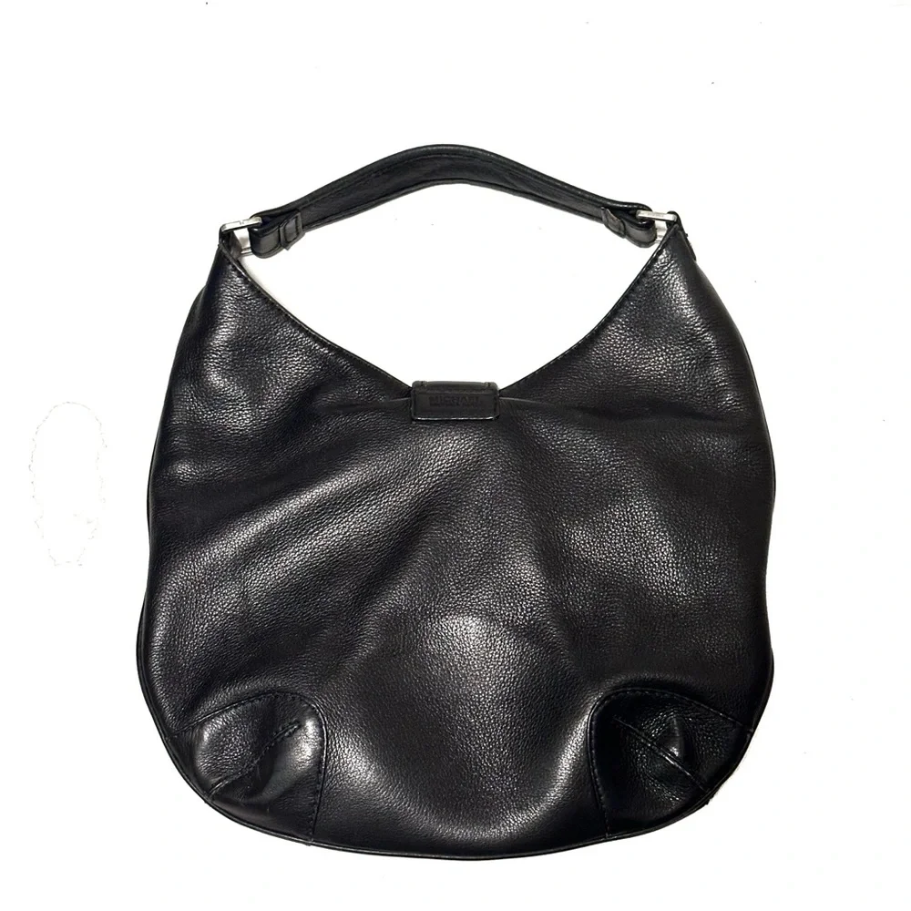 Michael Kors Black Hobo Handbag Magnetic Closure Inner Pockets